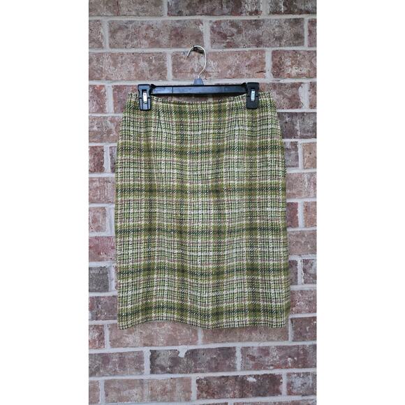Vintage Plaid Pendleton Wool Pencil Skirt size 12 - Picture 1 of 3